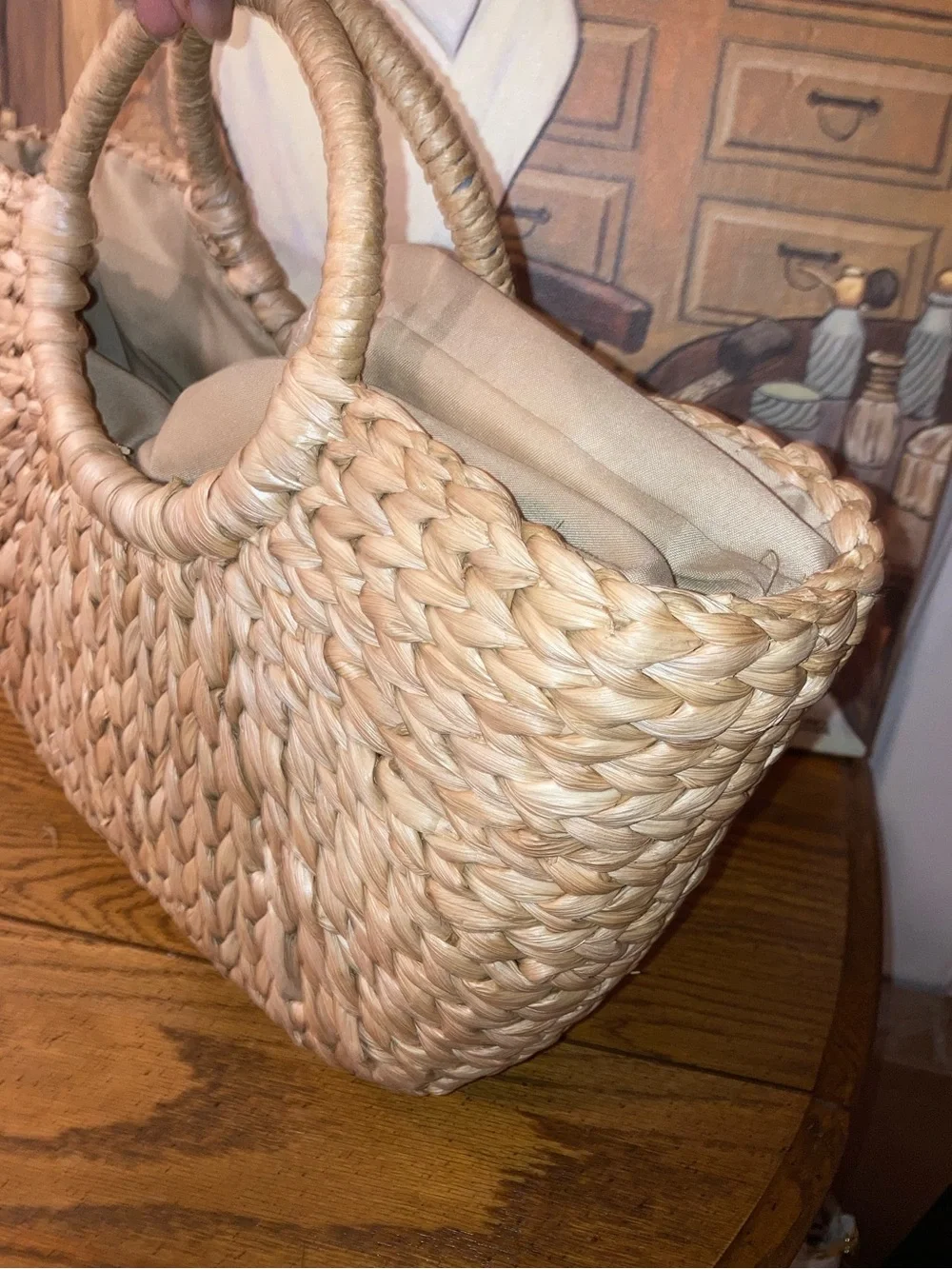 Summer Rattan Straw Tote Handbag -
- NWOT MSRP $40 - Picture 7 of 7